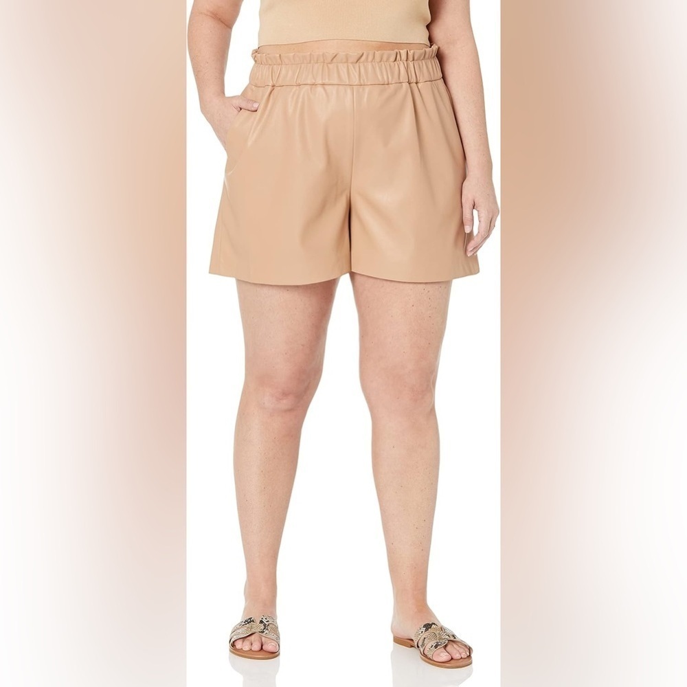 The Drop Women's Rose Loose-Fit Paperbag Pull-On Short Size M - Picture 5 of 11